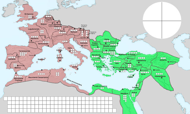 Fall of Rome, Game board